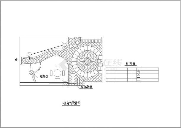 某高档办公楼屋顶绿化建筑方案设计图-图二