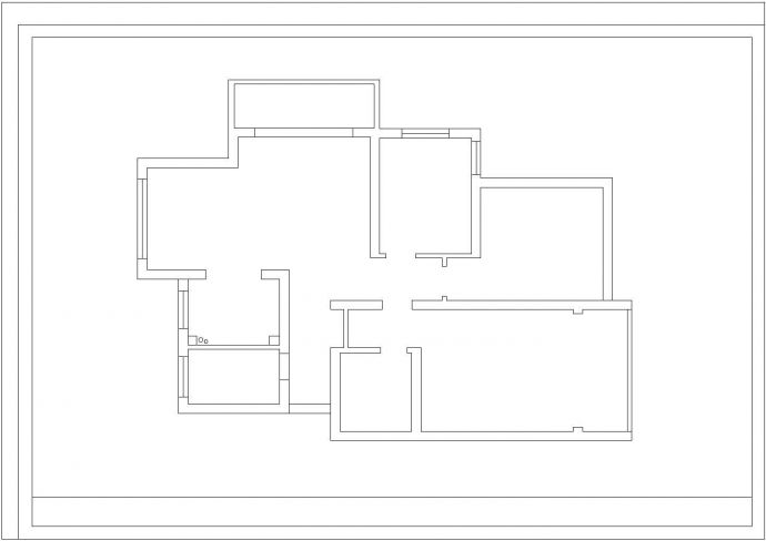 杭州某地大型酒店标准住宅套房前台建筑方案图(含底层平面图，二楼平面布置图)_图1