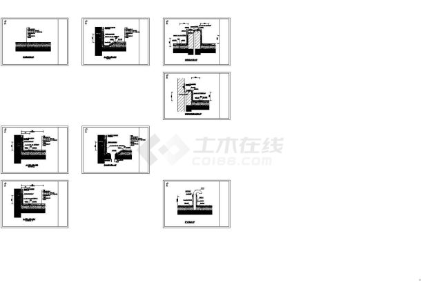 某地建筑顶层屋顶防水设计CAD全套施工图（含上人屋面和屋顶花园设计）-图一