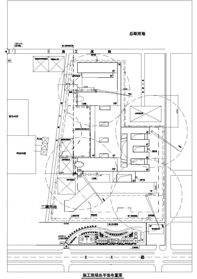 [江西]综合楼施工现场平面布置图(CAD4张)cad_图1
