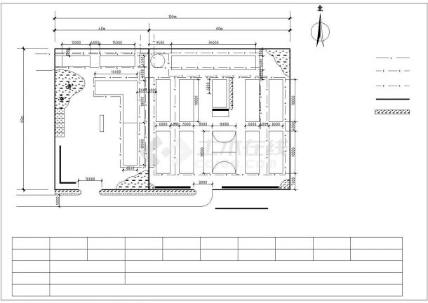 住宅小区施工现场平面布置图（基础、主体、装修）cad-图一