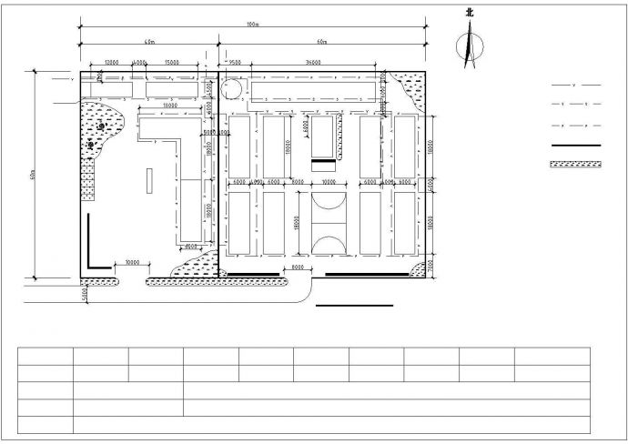 住宅小区施工现场平面布置图（基础、主体、装修）cad_图1