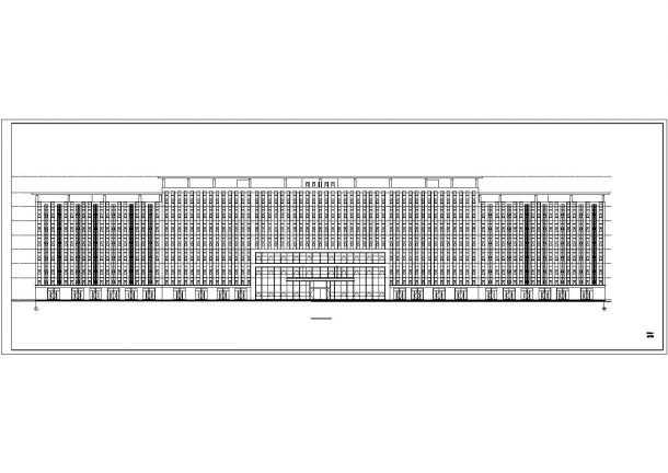 兰州市某工业区1.8万平米7层框架结构办公楼全套建筑设计CAD图纸-图二