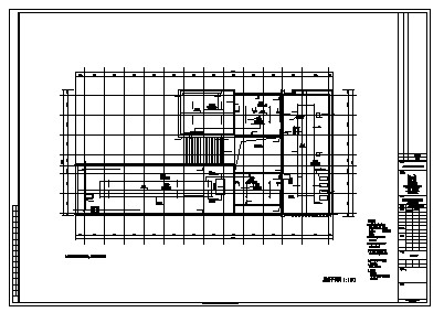 办公楼设计_某市五层投自用办公楼给排水施工cad图，共二十四张-图二