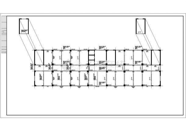 温州是某小区15层框剪结构住宅楼全套结构设计CAD图纸-图二
