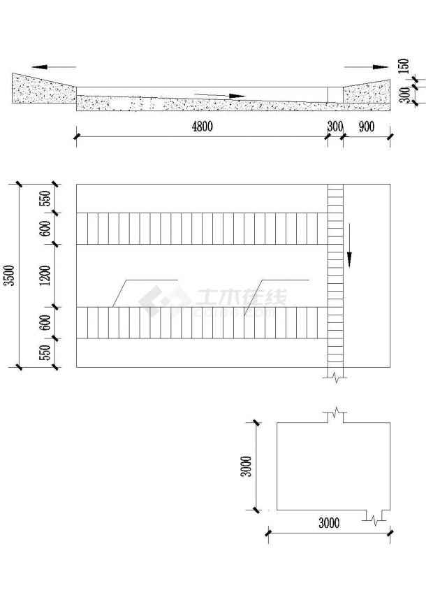 福州海峡会展中心洗车槽布置图cad-图一