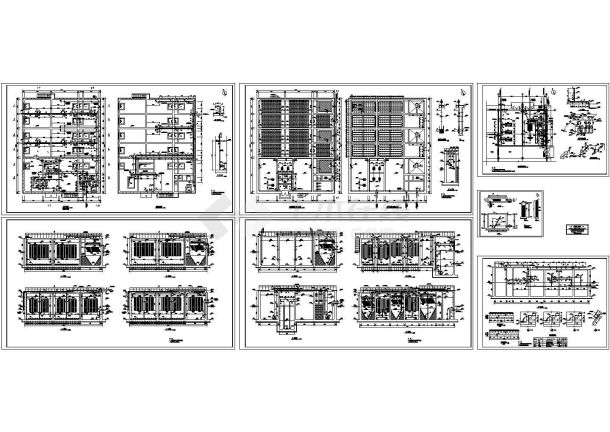 某小型制药公司污水厂建筑及设备工艺施工图-图一