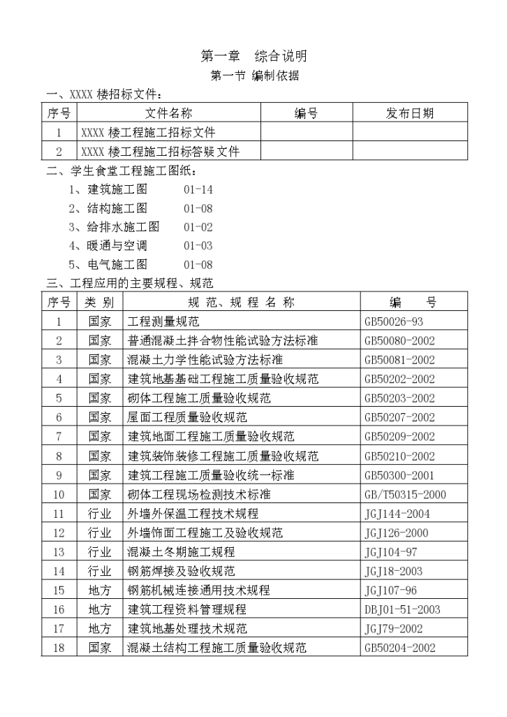 某市区学校建筑工程组织设计施工方案-图一