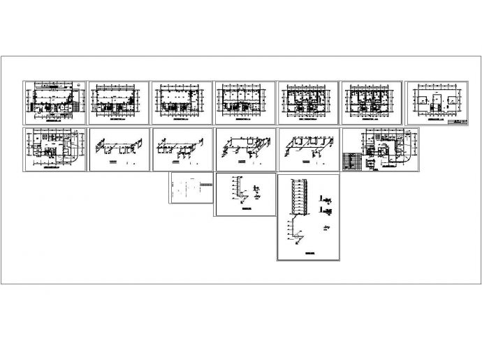 某高层住宅楼采暖防排烟cad设计施工图节点图_图1
