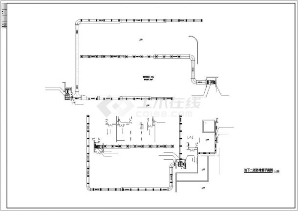 某地区综合楼空调方案设计施工CAD图纸-图二