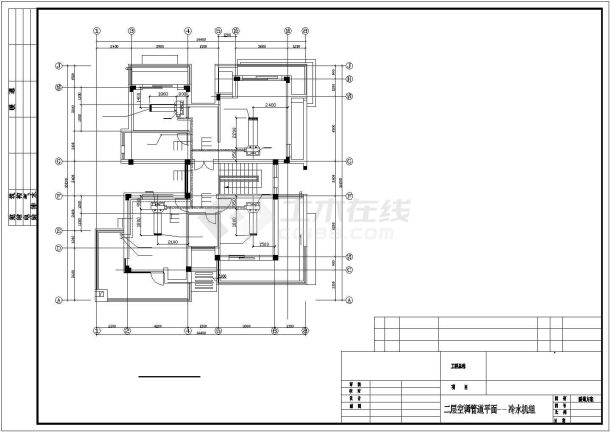 某地区别墅和会所空调采暖工艺方案设计施工CAD图纸-图一