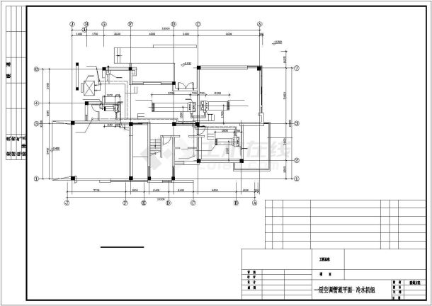某地区别墅和会所空调采暖工艺方案设计施工CAD图纸-图二
