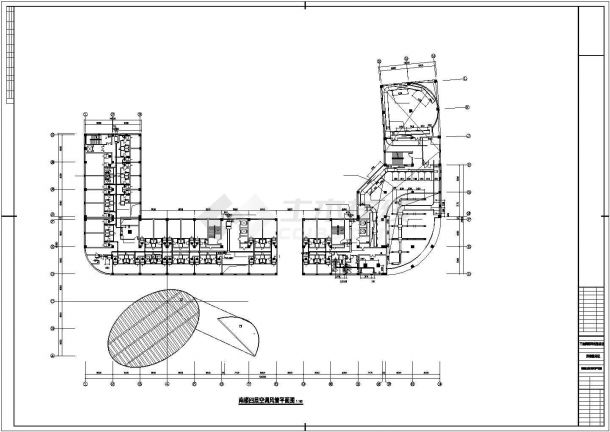 某地区酒店暖通空调暖通工程方案设计施工CAD图纸-图一