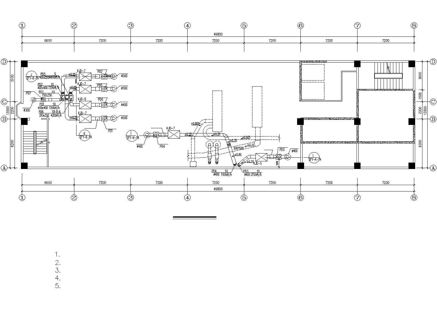 某标准实验室空调排毒全套方案设计施工CAD图纸
