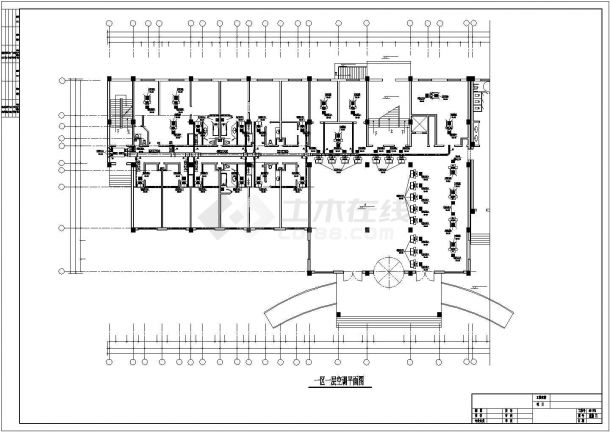 某标准宾馆空调管道全套方案设计施工CAD图纸-图一