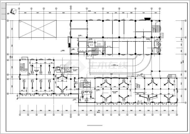 某标准娱乐城中央空调全套方案设计施工CAD图纸-图二