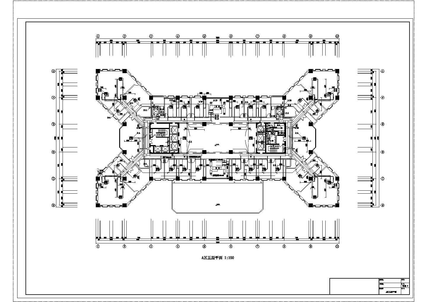 某标准综合楼空调和通风防排烟全套方案设计施工CAD图纸