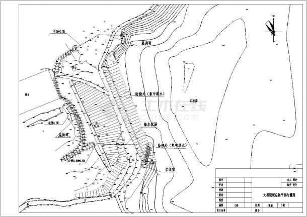 某水库大坝低涵除险加固工程完整方案设计施工CAD图纸-图一
