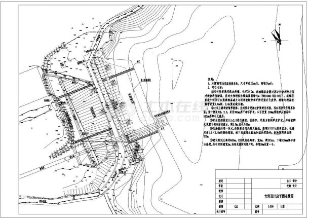 某水库大坝低涵除险加固工程完整方案设计施工CAD图纸-图二