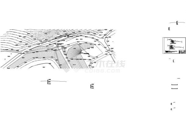 某标准病险水库溢洪道加固工程全套方案设计施工CAD图纸-图二