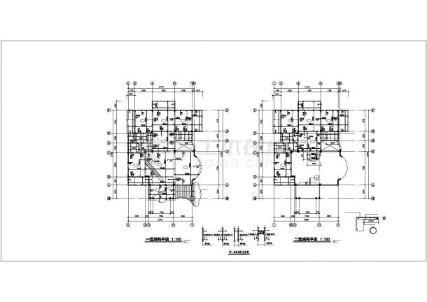 衢州市某村镇3层混合结构住宅楼结构设计CAD图纸（含闷顶层）-图一