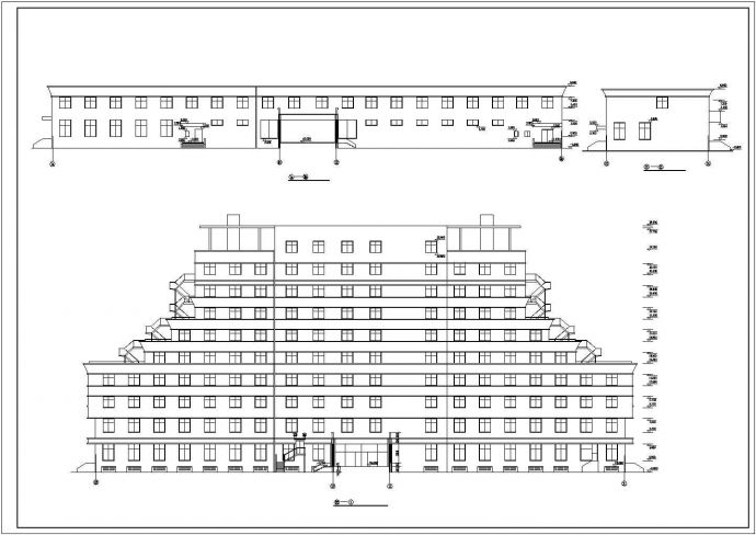 苏州市姑苏区某10层框架结构商务宾馆全套建筑设计CAD图纸_图1