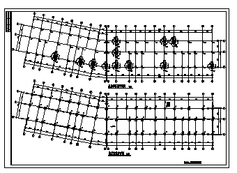 六层带阁楼框架结构小区住宅结构施工cad图(含平面图，共十张)
