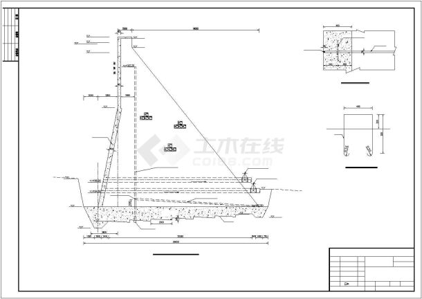 某浆砌块石拱坝工程初设方案设计施工CAD图纸-图二
