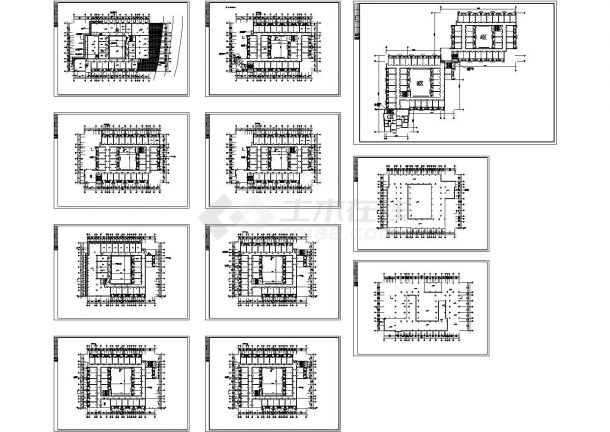 某多层框架结构集体宿舍楼设计cad全套平立剖建施图（甲级院设计）-图二