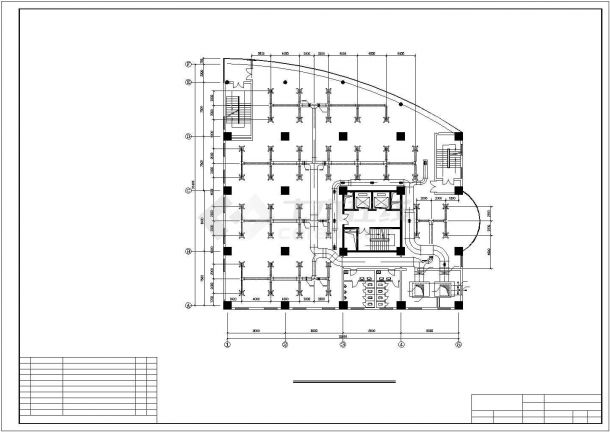 2.4万平米12层框架结构商业大厦全套空调系统设计CAD图纸-图二