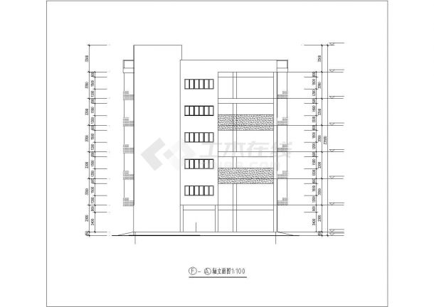 温州某工厂3900平米6层框架结构宿舍楼全套建筑设计CAD图纸-图二