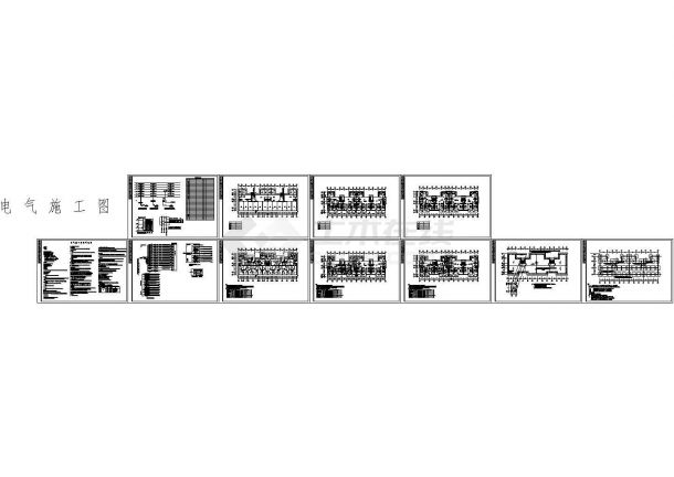 【南京】某七层职工公寓楼全套电气施工设计cad图纸-图一