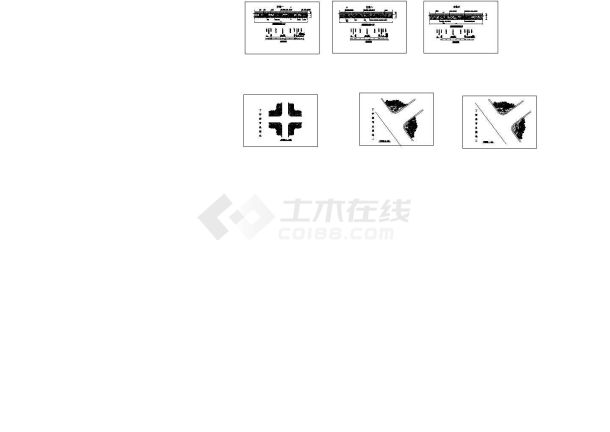 某道路两侧绿化模式图施工CAD详图-图一