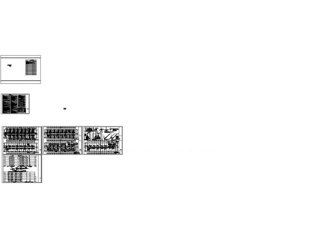 云南小型公租房建设项目给排水系统设计施工cad图纸，共六张_图1