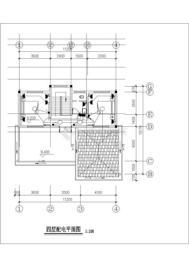 台州市某村镇3层砖混结构乡村别墅全套电气设计CAD图纸-图一