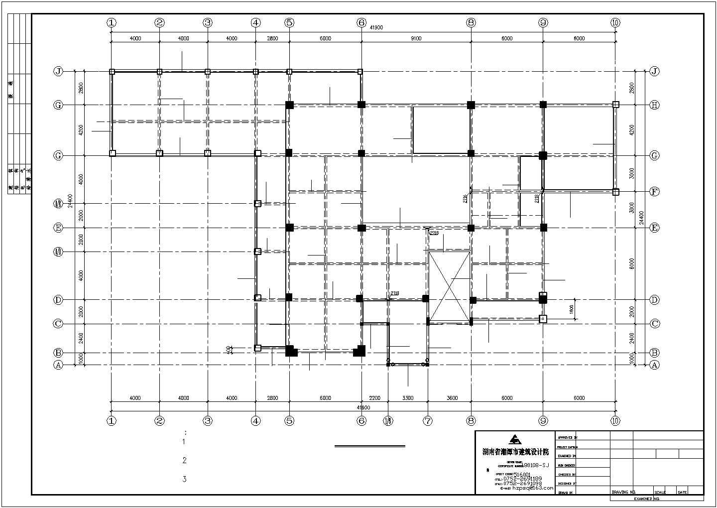 滁州市某现代化村镇4层砖混乡村别墅结构设计CAD图纸 （含效果图）