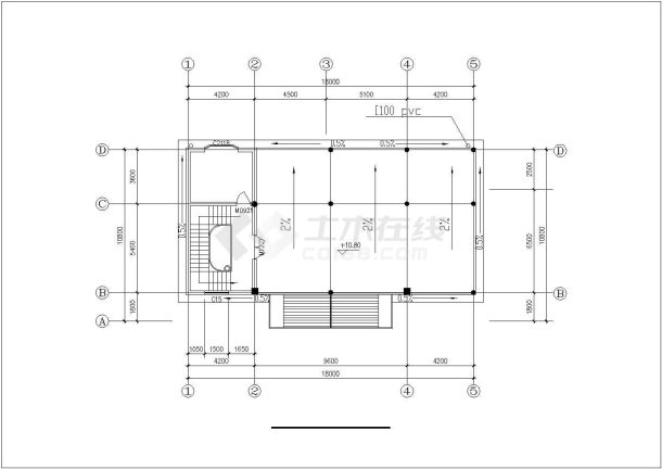 湘潭市某现代化村镇530平米五层框混结构乡村自建楼建筑设计CAD图纸-图二