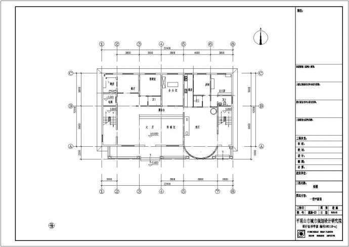 1000平米四层框架结构豪华私人别墅全套建筑设计CAD图纸_图1