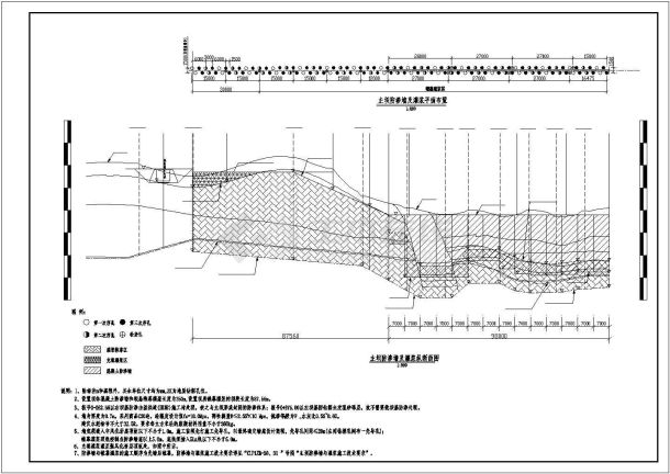 某主坝防渗墙及灌浆层方案设计施工CAD图纸（含详细方案）-图二
