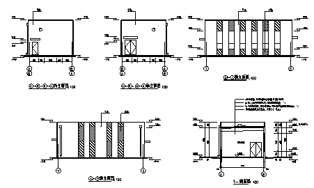 某单层制冷机房建筑施工cad图_制冷机房施工-图一