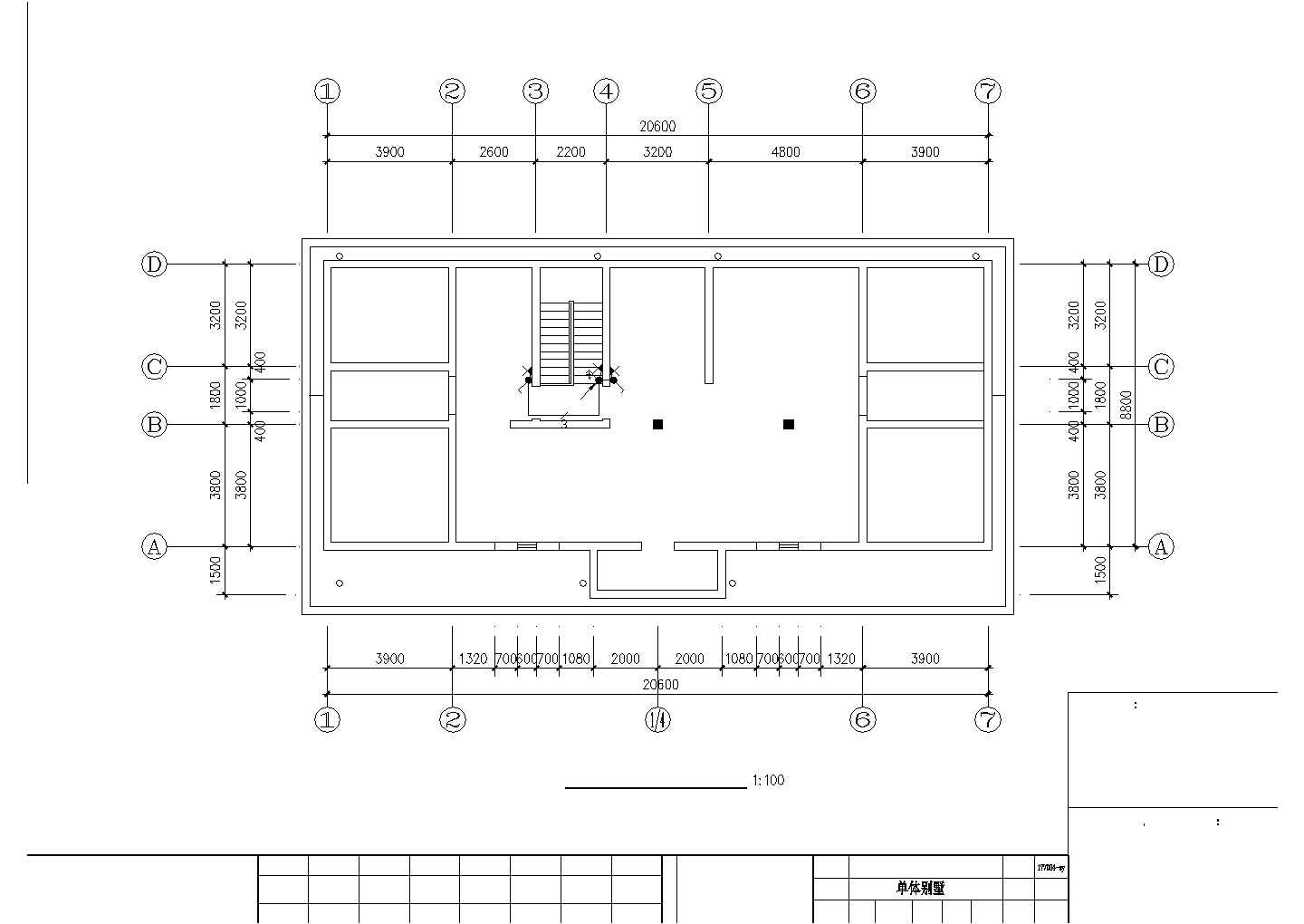 大连市某新建小区3层砖混结构双拼别墅全套电气设计CAD图纸