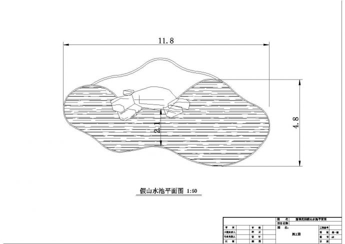 某高层大厦屋顶景观设计CAD图_图1