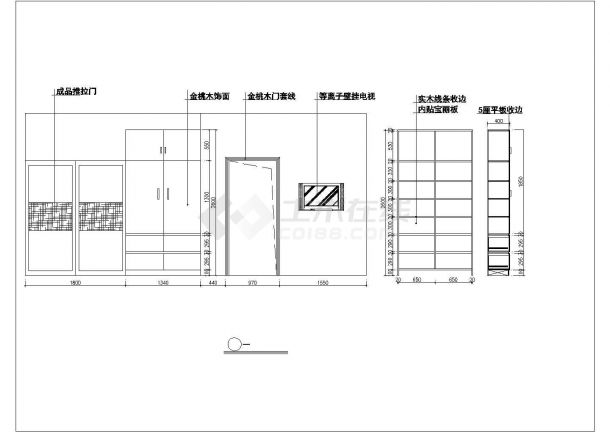 中国式风格住宅楼全套建筑施工设计cad图纸(含平面布置图)-图一