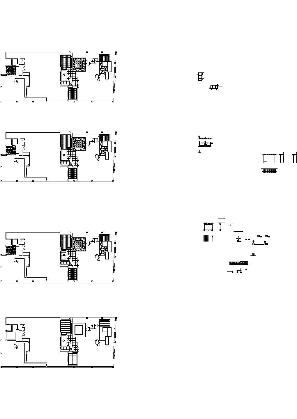 专业别墅庭院绿化设计施工CAD详图