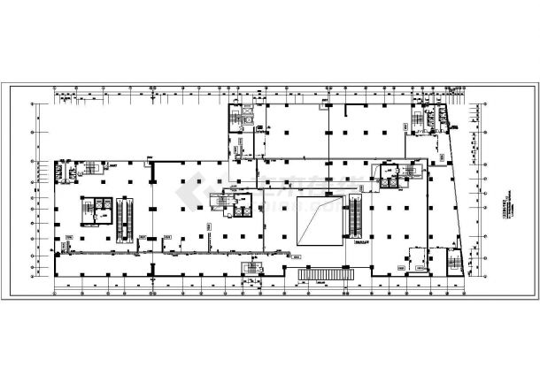 [广西]商业广场商住楼空调通风防排烟系统设计施工图（中央集中式空调）CAD图纸-图一