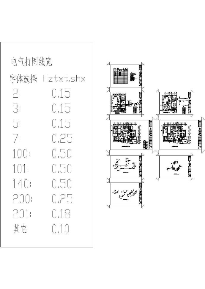 郑州豪华法式别墅水施设计CAD图_图1