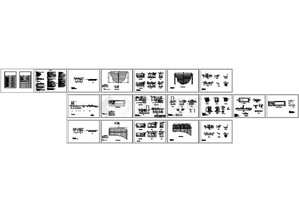 浙江农村生活污水处理工程设计施工cad图纸，共十九张-图二