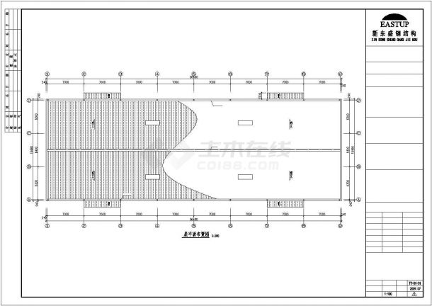 温州某公司钢结构工程CAD图纸-图一