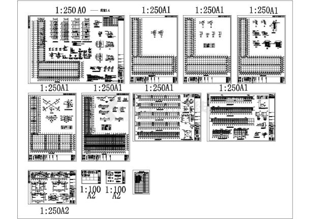 某市木业公司刨花板车间钢结构施工图-图一