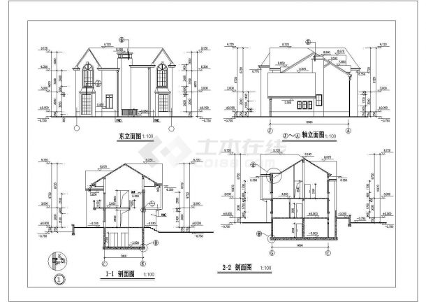  CAD Drawing for Building Design of Multi storey Single family Villa in a Place - Figure 2